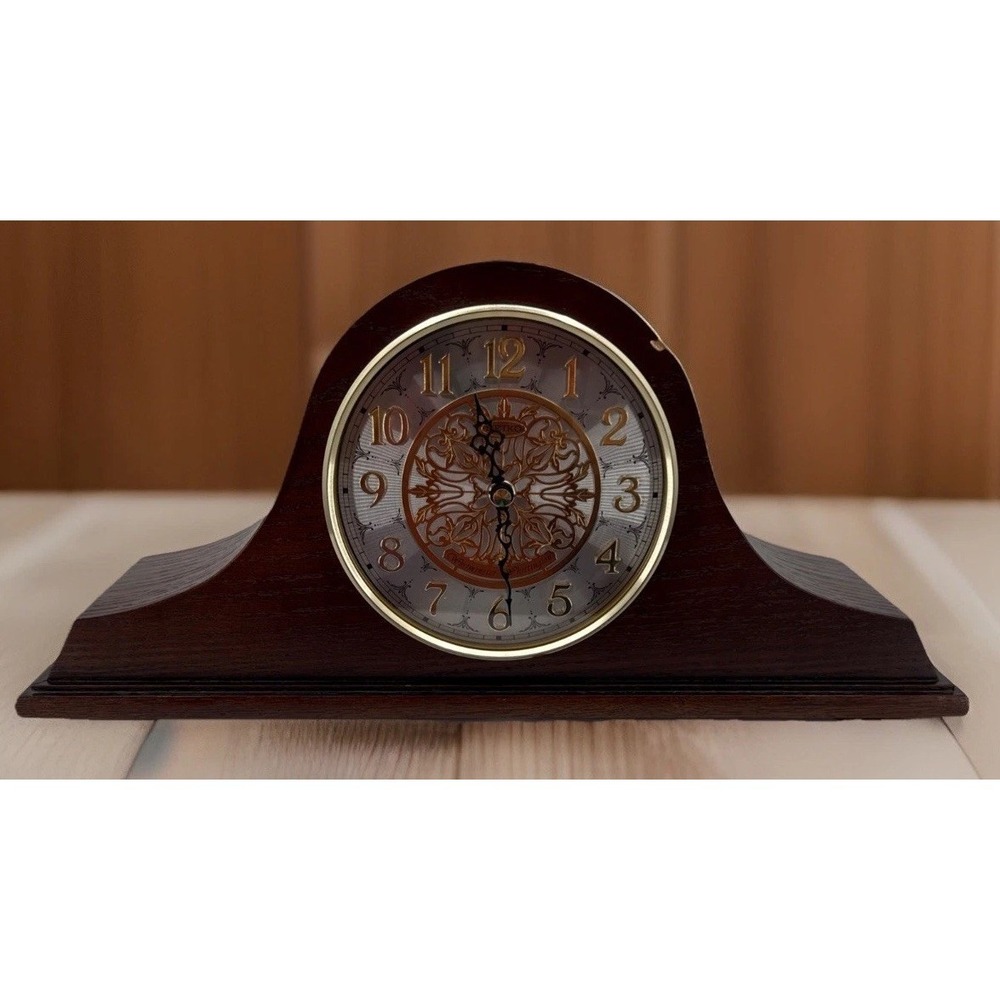 VNTG Seiko Mantel Clock Westminster Whittington Chime Quartz QXJ006BLH WORKING